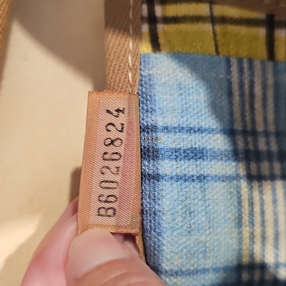 Dooney & Bourke Madras Plaid Picnic Ants Bucket Bag EUC - Picture 12 of 14